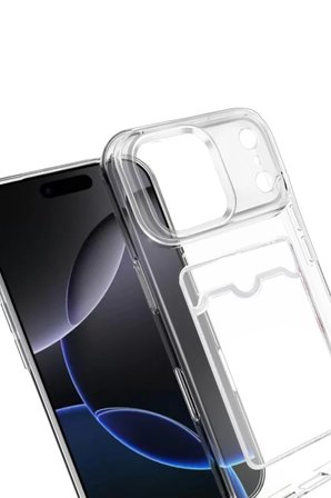Newface Apple iPhone 17 Pro Kart Şeffaf Silikon - Şeffaf