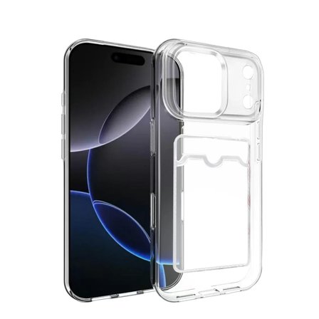 Newface Apple iPhone 17 Pro Kart Şeffaf Silikon - Şeffaf