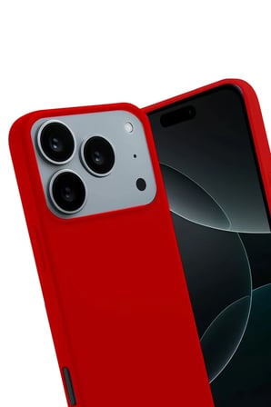Newface Apple iPhone 17 Pro First Silikon - Kırmızı