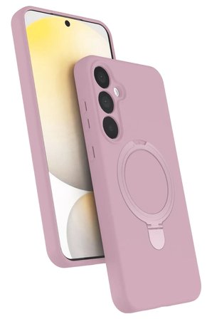 Newface Samsung Galaxy A35 5G Regal Magsafe Standlı Kapak - Açık Pembe
