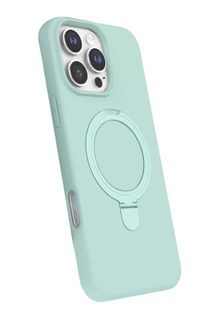 Newface Apple iPhone 16 Pro Regal Magsafe Standlı Kapak - Su Yeşili