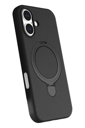 Newface Apple iPhone 16 Regal Magsafe Standlı Kapak - Siyah