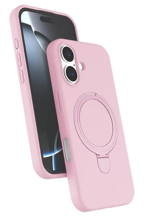 Newface Apple iPhone 16 Regal Magsafe Standlı Kapak - Açık Pembe