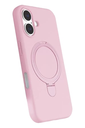 Newface Apple iPhone 16 Regal Magsafe Standlı Kapak - Açık Pembe