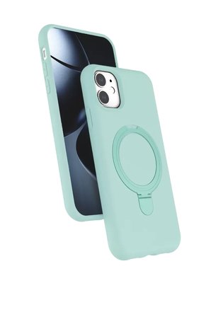 Newface Apple iPhone 11 Regal Magsafe Standlı Kapak - Su Yeşili