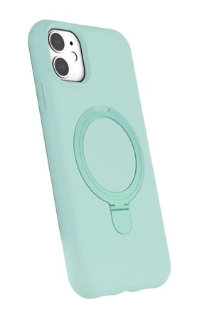 Newface Apple iPhone 11 Regal Magsafe Standlı Kapak - Su Yeşili