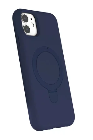 Newface Apple iPhone 11 Regal Magsafe Standlı Kapak - Lacivert
