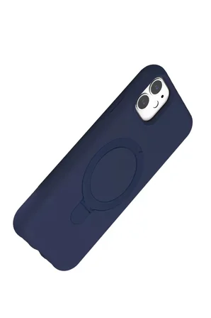 Newface Apple iPhone 11 Regal Magsafe Standlı Kapak - Lacivert