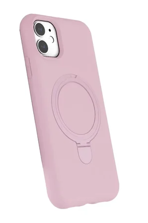 Newface Apple iPhone 11 Regal Magsafe Standlı Kapak - Açık Pembe