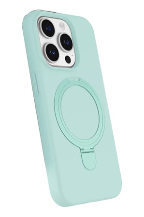 Newface Apple iPhone 14 Pro Max Regal Magsafe Standlı Kapak - Su Yeşili