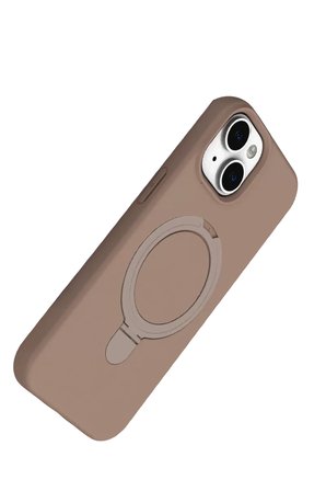 Newface Apple iPhone 14 Regal Magsafe Standlı Kapak - Çöl Titanyum
