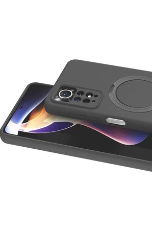 Newface Xiaomi Redmi Note 12 Pro 4G Regal Magsafe Standlı Kapak - Titan Gri