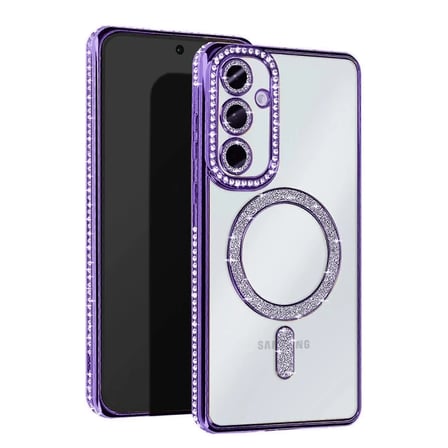 Newface Samsung Galaxy A26 Joke Simli Magneticsafe Kılıf - Derin Mor