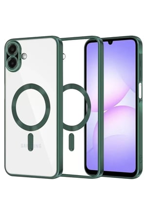 Newface Samsung Galaxy A07 4G Kross Magneticsafe Kapak - Koyu Yeşil