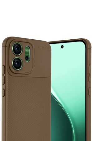 Newface Oppo Reno 14 Auto Focus Karbon Kapak - Kahverengi