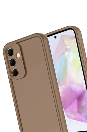 Newface Samsung Galaxy A17 5G Viera Silikon - Kahverengi