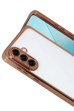Newface Samsung Galaxy A17 5G Razer Lensli Silikon - Çöl Titanyum