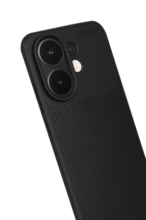 Newface Vivo V60 5G Auto Focus Karbon Kapak - Siyah