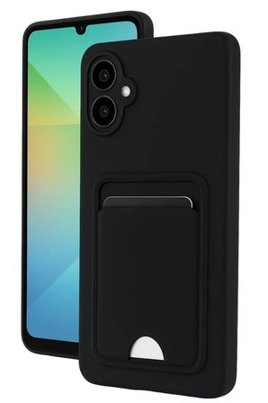 Newface Samsung Galaxy A07 4G Kelvin Kartvizitli Silikon - Siyah