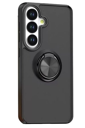 Newface Samsung Galaxy S26 Plus Montreal Yüzüklü Silikon Kapak - Siyah