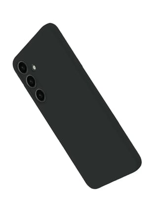 Newface Samsung Galaxy S25 Plus Kılıf Nano içi Kadife Silikon - Siyah
