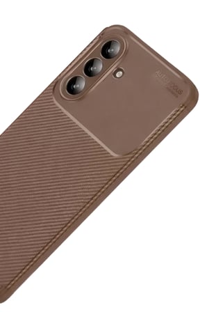 Newface Samsung Galaxy A57 5G Auto Focus Karbon Kapak - Kahverengi