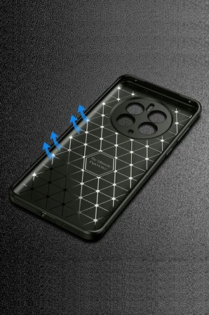 Newface Realme 12 Pro Plus Kılıf Auto Focus Karbon Kapak - Gri