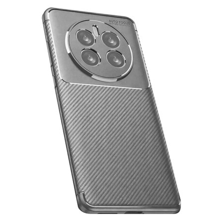Newface Realme 12 Pro Plus Kılıf Auto Focus Karbon Kapak - Gri