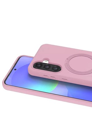 Newface Samsung Galaxy A37 5G Regal Magsafe Standlı Kapak - Açık Pembe