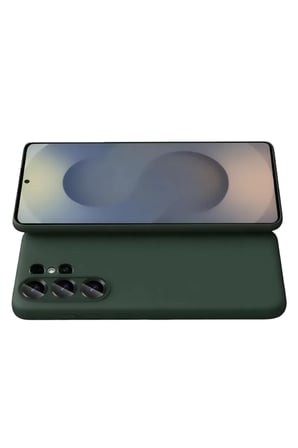 Newface Samsung Galaxy S26 Ultra Nano içi Kadife Silikon - Koyu Yeşil