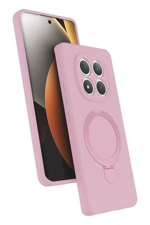Newface Xiaomi Redmi Note 15 4G Regal Magsafe Standlı Kapak - Açık Pembe