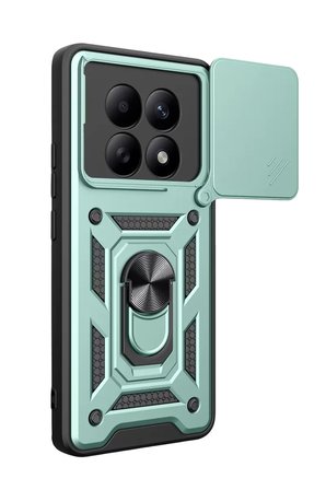 Newface Xiaomi Redmi Note 15 4G Pars Lens Yüzüklü Silikon - Yeşil