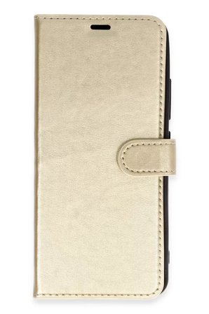 Newface İnfinix Hot 10 Kılıf Trend S Plus Kapaklı Kılıf - Gold