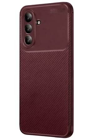 Newface Samsung Galaxy A26 Kılıf Auto Focus Karbon Kapak - Bordo