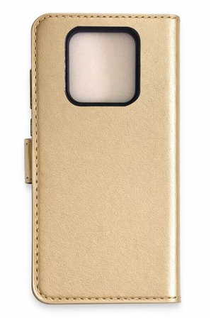 Newface Tecno Camon 16 Prime Trend S Plus Kapaklı Kılıf - Gold
