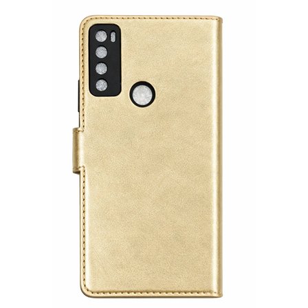 Newface TCL 20 SE Trend S Plus Kapaklı Kılıf - Gold