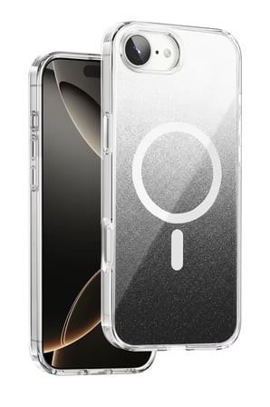 Onegif Apple iPhone 17E Sora Simli Magsafe Kapak - Siyah