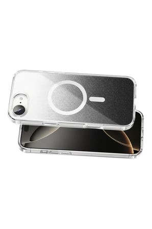 Onegif Apple iPhone 17E Sora Simli Magsafe Kapak - Siyah