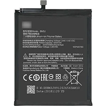 Mi 8 Lite Uyumlu Batarya (BM3J)