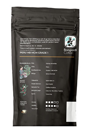 Peru Yöresel Çekirdek Kahve 200 g
