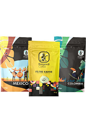 Meksika Colombia Intense Blend Öğütülmüş Filtre Kahve 3 x 200 g