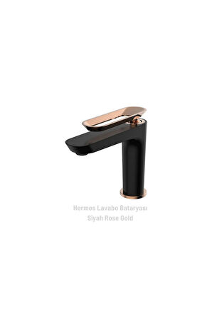 Hermes Lavabo Bataryası Siyah Rose Gold