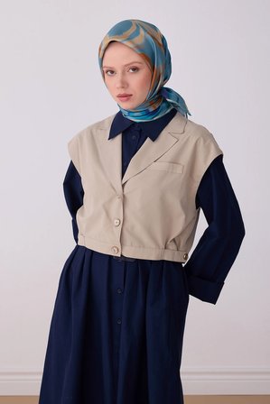 Belli Twill İpek Desenli Eşarp 4301D
