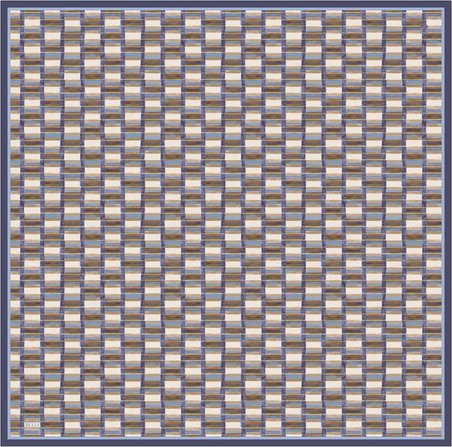 Belli Twill İpek Desenli Eşarp 4302D