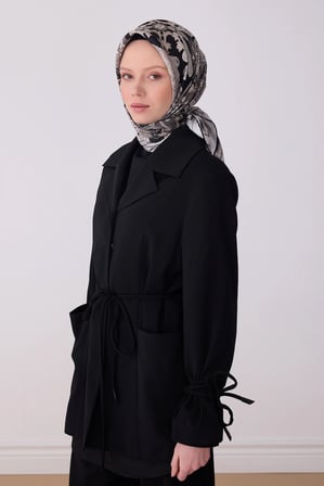 Belli Nostalji Serisi Twill İpek Desenli Eşarp 4304D