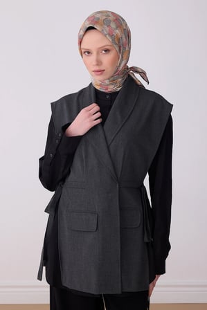 Belli 4313D Nostalji Serisi Geometrik Twill İpek Eşarp