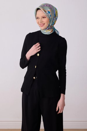Belli Twill İpek Desenli Eşarp 4316D