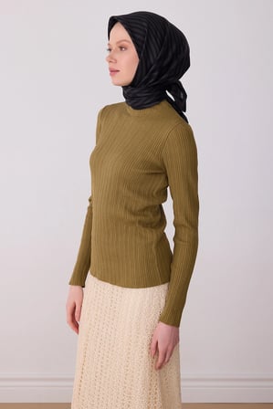 Belli Nostalji Serisi Twill İpek Desenli Eşarp 4325D