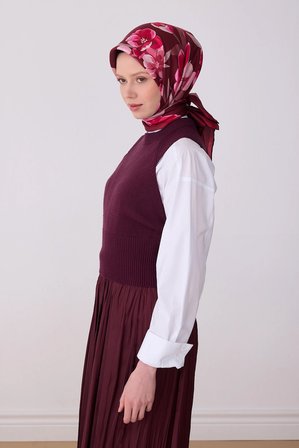 Belli Twill İpek Desenli Eşarp 4330D