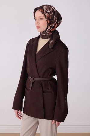 Belli Nostalji Serisi Twill İpek Desenli Eşarp 4330D